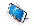 BAOHU Hoesje Geschikt voor Huawei Y7 / Y7 Prime - Portemonnee booktype wallet case Wit