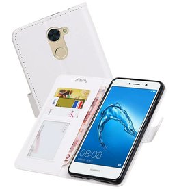 BAOHU Huawei Y7 / Y7 Prime Portemonnee booktype wallet case Wit