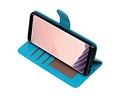 BAOHU Hoesje Geschikt voor Samsung Galaxy S8 Plus - Portemonnee hoes booktype wallet Turquoise