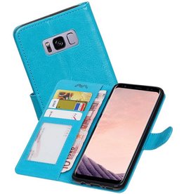Samsung Galaxy S8 Plus Portemonnee hoes booktype wallet Turquoise
