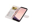 BAOHU Hoesje Geschikt voor Samsung Galaxy S8 Plus - Portemonnee hoesje booktype wallet case Wit