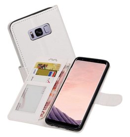 Samsung Galaxy S8 Plus Portemonnee hoesje booktype wallet case Wit