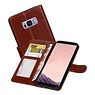 Galaxy S8 Plus Portemonnee hoesje booktype wallet case Bruin