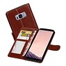 Samsung Galaxy S8 Plus Portemonnee hoesje booktype wallet case Bruin