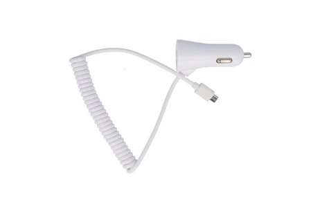 BAOHU Autolader met 2 USB 3.1A voor MicroTelefoon Wit