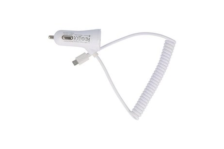 BAOHU Autolader met 2 USB 3.1A voor MicroTelefoon Wit