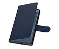BAOHU Hoesje Geschikt voor Xperia XZ1 - Portemonnee hoesje booktype Wallet case Donker Blauw