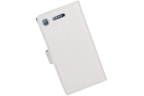 BAOHU Hoesje Geschikt voor Xperia XZ1 - Portemonnee hoesje booktype Wallet case Wit