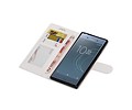 Xperia XZ1 Portemonnee hoesje booktype Wallet case Wit