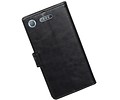 BAOHU Hoesje Geschikt voor Xperia XZ1 - Portemonnee hoesje booktype Wallet case Zwart