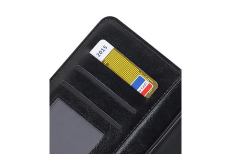 Xperia XZ1 Portemonnee hoesje booktype Wallet case Zwart