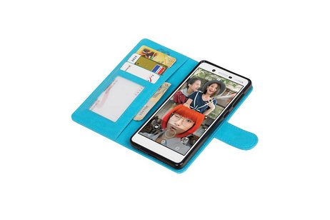 BAOHU Hoesje Geschikt voor Nokia 7 - Portemonnee hoesje booktype wallet case Turquoise
