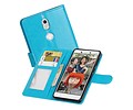 Nokia 7 Portemonnee hoesje booktype wallet case Turquoise