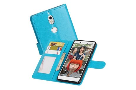 BAOHU Hoesje Geschikt voor Nokia 7 - Portemonnee hoesje booktype wallet case Turquoise