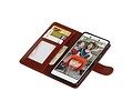 BAOHU Hoesje Geschikt voor Nokia 7 - Portemonnee hoesje booktype wallet case Bruin