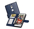 BAOHU Hoesje Geschikt voor Nokia 7 - Portemonnee hoesje booktype wallet case Donker Blauw