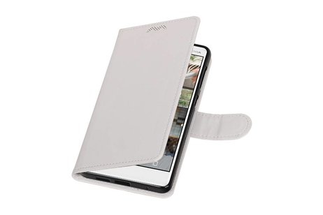 BAOHU Hoesje Geschikt voor Nokia 7 - Portemonnee hoesje booktype wallet case Wit