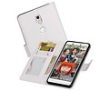 BAOHU Hoesje Geschikt voor Nokia 7 - Portemonnee hoesje booktype wallet case Wit