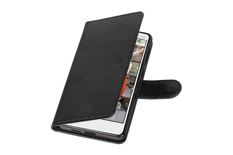 BAOHU Hoesje Geschikt voor Nokia 7 - Portemonnee hoesje booktype wallet case Zwart