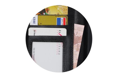 BAOHU Hoesje Geschikt voor Nokia 7 - Portemonnee hoesje booktype wallet case Zwart