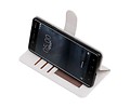 BAOHU Hoesje Geschikt voor Nokia 5 - Portemonnee hoesje booktype wallet case Wit