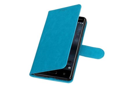 Nokia 5 Portemonnee hoesje booktype wallet case Turquoise