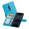 Nokia 5 Portemonnee hoesje booktype wallet case Turquoise