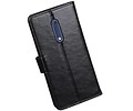 BAOHU Hoesje Geschikt voor Nokia 5 - Portemonnee hoesje booktype wallet case Zwart