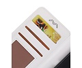 Moto X4 Portemonnee hoesje booktype wallet case Wit