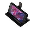 BAOHU Hoesje Geschikt voor Motorola Moto X4 - Portemonnee hoesje booktype wallet case Zwart