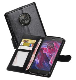 BAOHU Moto X4 Portemonnee hoesje booktype wallet case Zwart