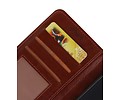 Hoesje Geschikt voor Motorola Moto E4 - Portemonnee hoesje booktype wallet case Bruin