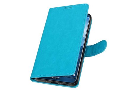 Huawei Mate 10 Pro Portemonnee hoesje booktype Turquoise