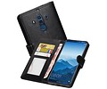 BAOHU Hoesje Geschikt voor Huawei Mate 10 Pro - Portemonnee hoesje booktype wallet Zwart
