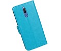 BAOHU Hoesje Geschikt voor Huawei Mate 10 Lite - Portemonnee hoesje booktype Turquoise