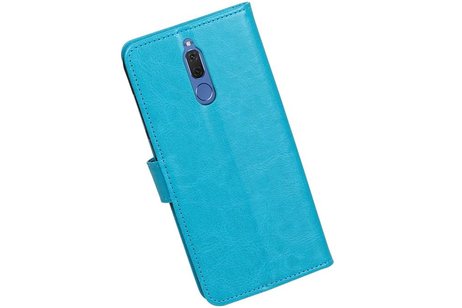 BAOHU Hoesje Geschikt voor Huawei Mate 10 Lite - Portemonnee hoesje booktype Turquoise