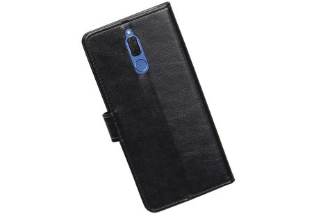 BAOHU Hoesje Geschikt voor Huawei Mate 10 Lite - Portemonnee hoesje booktype wallet Zwart