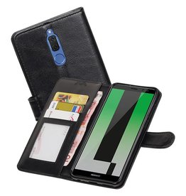 Huawei Mate 10 Lite Portemonnee hoesje booktype wallet Zwart