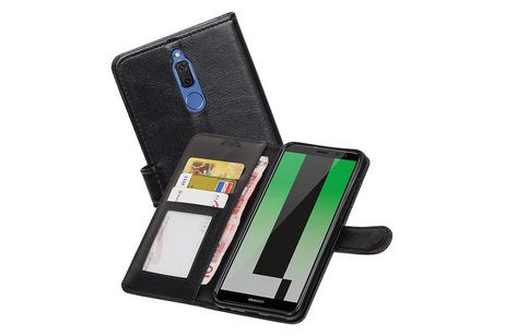 Huawei Mate 10 Lite Portemonnee hoesje booktype wallet Zwart