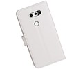 BAOHU Hoesje Geschikt voor LG V30 - Portemonnee hoesje booktype wallet case Wit