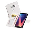 LG V30 Portemonnee hoesje booktype wallet case Wit