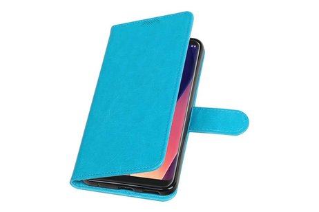 LG V30 Portemonnee hoesje booktype wallet case Turquoise