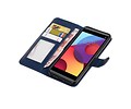 LG Q8 Portemonnee hoesje booktype wallet case Donker Blauw