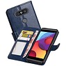 LG Q8 Portemonnee hoesje booktype wallet case Donker Blauw