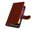 LG Q8 Portemonnee hoesje booktype wallet case Bruin