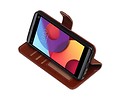 BAOHU Hoesje Geschikt voor LG Q8 - Portemonnee hoesje booktype wallet case Bruin