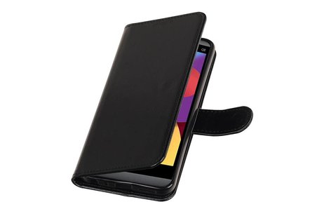 LG Q8 Portemonnee hoesje booktype wallet case Zwart