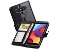 BAOHU Hoesje Geschikt voor LG Q8 - Portemonnee hoesje booktype wallet case Zwart