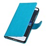 BAOHU Huawei P9 Lite mini Portemonnee hoesje wallet case Turquoise