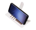 BAOHU Hoesje Geschikt voor Samsung Galaxy S9 Plus - Portemonnee hoesje booktype wallet case Wit